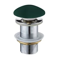 Korki do umywalek - Mexen korek klik-klak okrągły, zielony ciemny ceramiczny mat - miniaturka - grafika 1