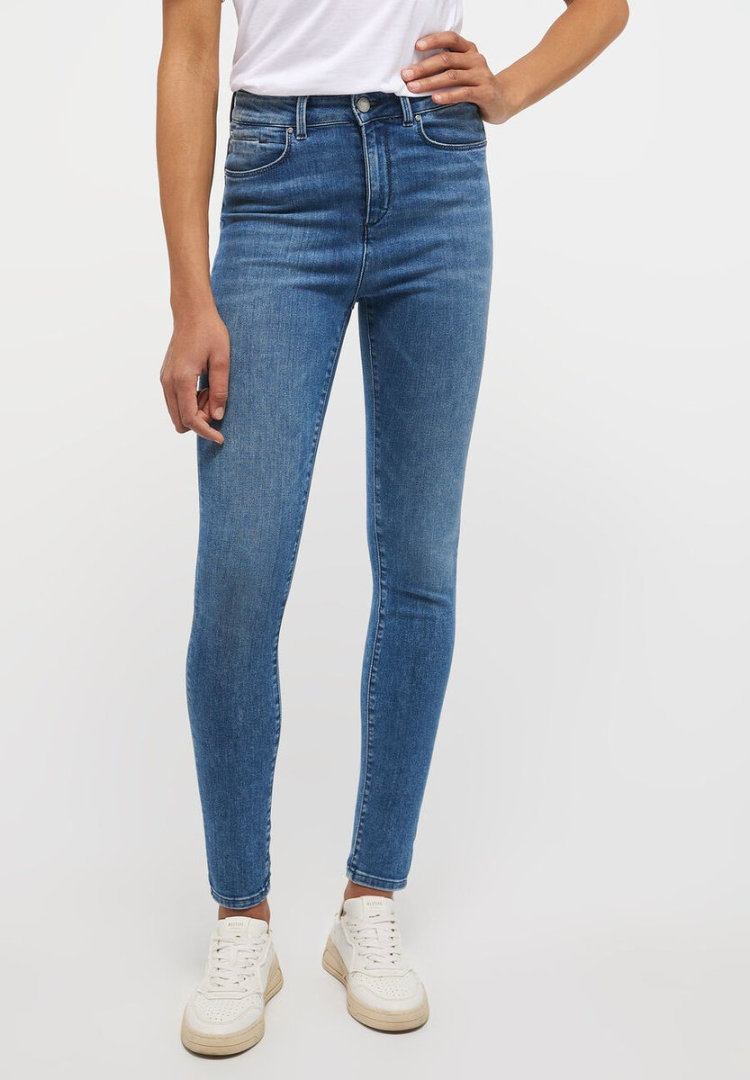 Mustang Georgia Super Skinny Damskie Spodnie Jeansowe Jeansy Denim Blue 1013578 5000 682-W29 L32