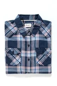 Koszule męskie - Wrangler, Koszula męska, L/S Western Shirt Navy W5045Lu35, rozmiar XS - miniaturka - grafika 1