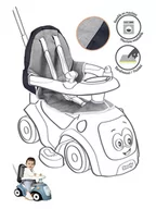 Jeździki dla dzieci - Smoby Pokrowiec w kolorze szarym na siedzisko - 6 m+ - miniaturka - grafika 1