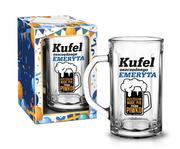 Szklanki - Emerytura - Kufel 500 Ml - Kufel Oszczędnego Emeryta - miniaturka - grafika 1