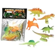 Figurki dla dzieci - Zestaw dinozaurów świecących w ciemności - miniaturka - grafika 1