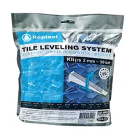 Narzędzia glazurnicze - System poziomowania płytek Klips 2mm 50 szt. Relplast - miniaturka - grafika 1