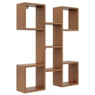 Półki do salonu - Nowoczesna półka na ścianę w kolorze orzech A2-P50 - miniaturka - grafika 1