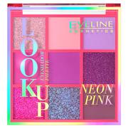 Cienie do powiek - Eveline Look Up Paletka cieni do powiek 9) Neon Pink 1szt - miniaturka - grafika 1