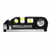 Poziomice, łaty, miary - Poziomica Laserowa Led Z Miarą 250 Cm +Baterie Pro - miniaturka - grafika 1