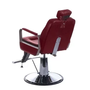 Fotel barberski HOMER BH-31237 Wiśniowy - Fotele fryzjerskie - miniaturka - grafika 3