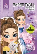 Zabawki kreatywne - Papierowa Lalka Do Wycinania Z Naklejkami Caroline - miniaturka - grafika 1