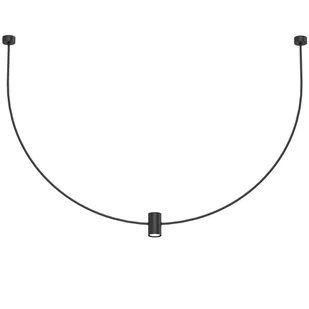 Wisząca lampa natynkowa No.C 5089 Shilo regulacja metalowa 126cm czarny - Lampy sufitowe - miniaturka - grafika 1