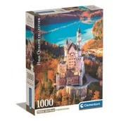 Puzzle - Puzzle 1000 Compact Neuschwanstein Clementoni - miniaturka - grafika 1