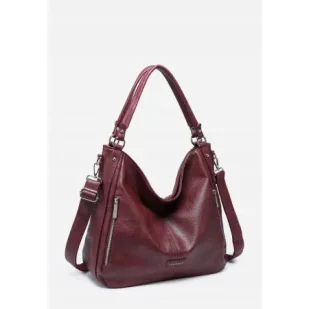 Stylowa Pojemna Torebka Czerwona Torba Damska Shopperka LUIGISANTO A4 - Torebki damskie Stylowa Pojemna Torebka Czerwona Torba Damska Shopperka LUIGISANTO A4 - Torebki damskie - miniaturka - grafika 1