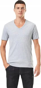 G-STAR RAW MĘSKI SZARY T SHIRT Z OKRĄGŁYM DEKOLTEM I KRÓTKIM RĘKAWEM S JSL - Koszulki męskie - miniaturka - grafika 1