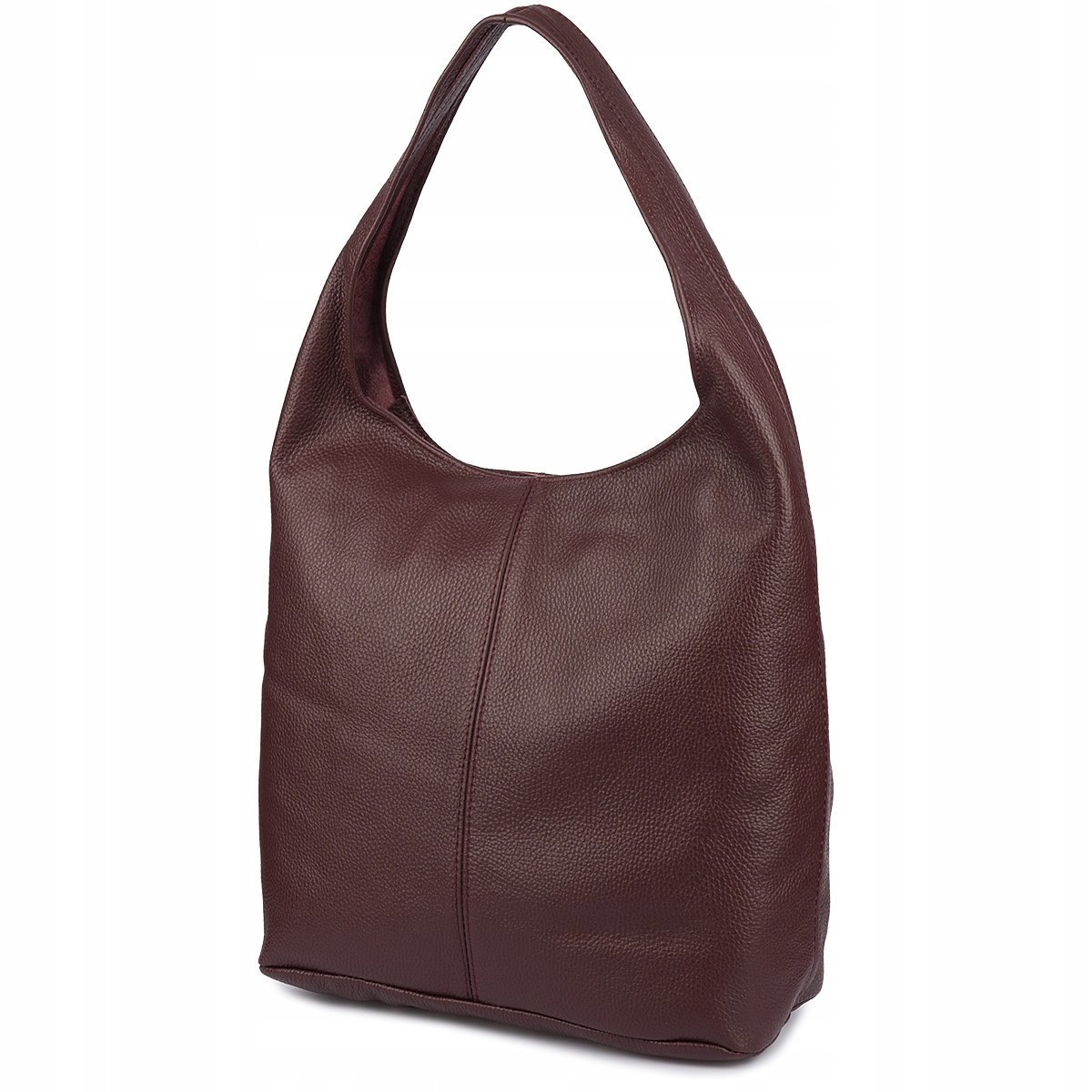 Torebka skórzana damska duża A4 shopperka klasyczna na ramię włoska skóra