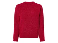 Swetry dla dziewczynek - pepperts!® Sweter dziewczęcy z błyszczącą nitką (146/152, Czerwony) - miniaturka - grafika 1