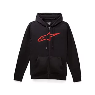Alpinestars Męska bluza z kapturem Ageless II, czarna/czerwona, L - Bluzy męskie - miniaturka - grafika 1