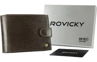 Portfel męski skórzany N61L-RVT-3203 D.Brown - Portfele - miniaturka - grafika 1