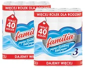 Papier toaletowy - Papier toaletowy 40R FAMILIA 3W - 80 Rolek - miniaturka - grafika 1