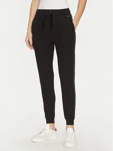 BOSS Spodnie dresowe 50535841 Czarny Regular Fit - Spodnie sportowe damskie - miniaturka - grafika 1