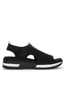 Sandały damskie - Rieker Sandały V59B5-00 Czarny - miniaturka - grafika 1