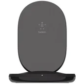 Ładowarki do telefonów - Belkin Ładowarka z podstawą 15W Wireless Charging Stand Czarna WIB002vfBK - miniaturka - grafika 1
