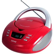 Radioodtwarzacze - Radioodtwarzacz Denver TCU-211 CD radio FM / DAB + USB Czerwony - miniaturka - grafika 1