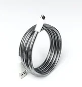 Kable USB - Fuse Chicken Armour Charge - Kabel do iPhone USB-C na USB-A 3.0 1m - Stalowy - miniaturka - grafika 1