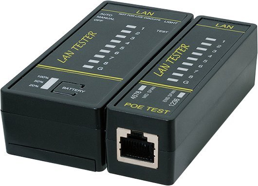 LogiLink tester kabli sieciowych RJ-45 & SFP tester czarny WZ0080