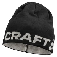 Czapki męskie - Czapka zimowa CRAFT ADV NORDIC TRAINING MERINO LOGO HAT 1914807-999918 – Czarny - miniaturka - grafika 1