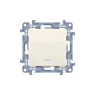 Wyłączniki światła i elektryczne - LEDart pojedynczy podświetlany kremowy CW1L.01/41 Kontakt Simon10 - miniaturka - grafika 1