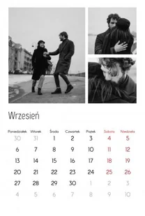 Fotokalendarz, personalizowany kalendarz ścienny standard, 30x40-A3 cm, 12 stron, Twój kalendarz miłosny - Kalendarze - miniaturka - grafika 1