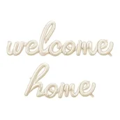 Balony i akcesoria - Balon foliowy Welcome Home cappuccino 335x71cm - miniaturka - grafika 1