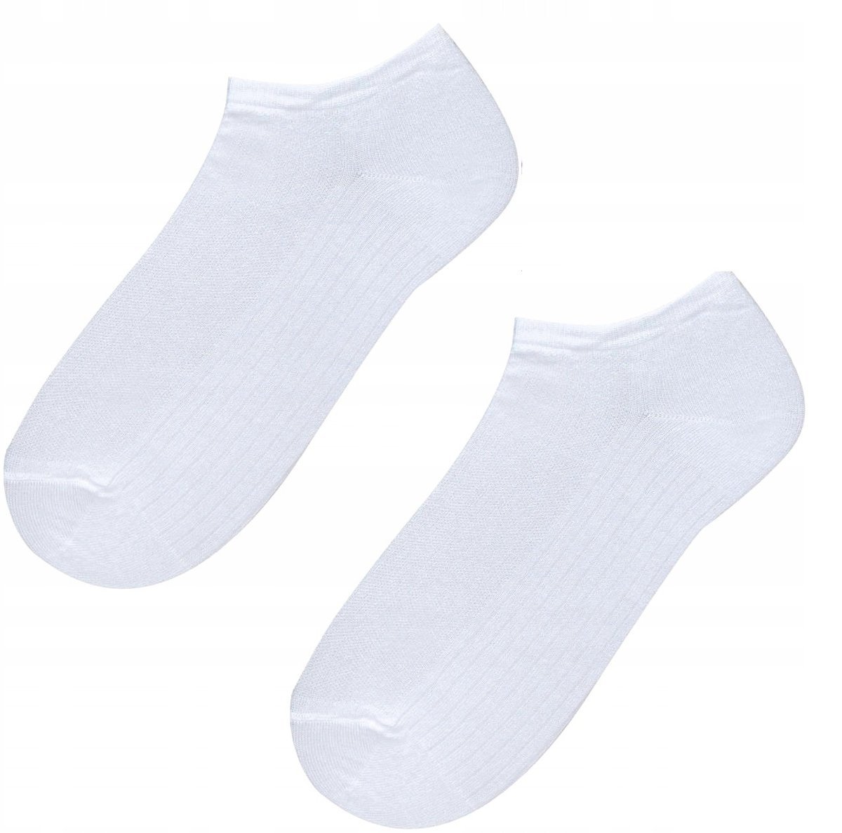 Stopki bawełniane białe rozmiar 39-41, 5 par