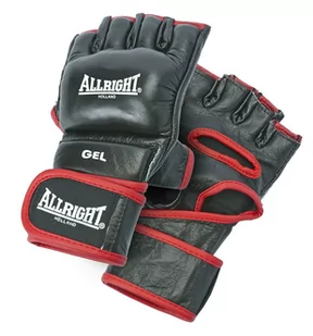 Allright RĘKAWICE MMA PRO ROZM S CZARN PU SW02516 - Rękawice bokserskie - miniaturka - grafika 1
