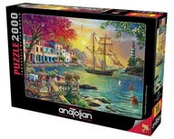Puzzle - Puzzle 2000 Zachód słońca w porcie Nowa - miniaturka - grafika 1