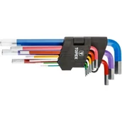 Pozostałe narzędzia ogrodowe - Topex KLUCZE SZEŚCIOKĄTNE KPL 9 SZT KOLOROWE 35D966 zakupy dla domu i biura 35D966 - miniaturka - grafika 1