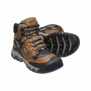 Buty trekkingowe męskie KEEN RIDGE FLEX MID WP - Buty trekkingowe męskie - miniaturka - grafika 2