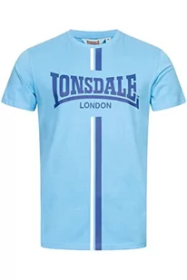 Lonsdale Męski T-shirt o regularnym kroju ALTANDHU, niebieski/granatowy/biały, L 117350 - Koszulki męskie - miniaturka - grafika 1