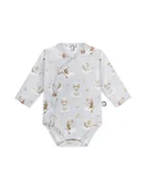 Body dla niemowląt - pinane długi rękawBonjour Cherie Body niemowlęce roz bawełna organiczna Owieczki, Rozmiar: 50 - miniaturka - grafika 1