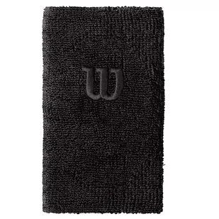 Frotka Tenisowa Wilson Extra Wide W Wirstband: Czarna - Koszykówka - miniaturka - grafika 1