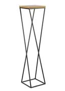 Kwietniki - HowHomely Kwietnik stojący metal 100 cm LOFT MDF DD.15417 - miniaturka - grafika 1