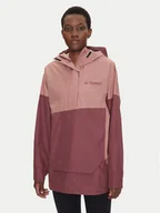 Odzież trekkingowa damska - adidas Kurtka outdoor Terrex Xploric 2.5L JD8370 Różowy Loose Fit - miniaturka - grafika 1