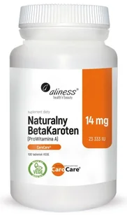 Aliness Naturalny BetaKaroten 14 mg ProWitamina A - Suplementy naturalne - miniaturka - grafika 1