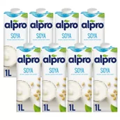 Napoje roślinne - Alpro Napój Sojowy z wapniem i witaminami zestaw 8 x 1000 ml - miniaturka - grafika 1