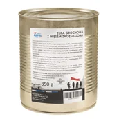 Zupy w płynie - Zupa grochowa z mięsem zagęszczona 850 g wojskowa - miniaturka - grafika 1