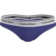 Majtki damskie - Calvin Klein - Idealnie dopasowane stringi - bielizna damska - beżowa - 72% poliamid, 28% elastan - logo Calvin Klein - niski stan - rozmiar XS, Błękit spektrum, M - miniaturka - grafika 1