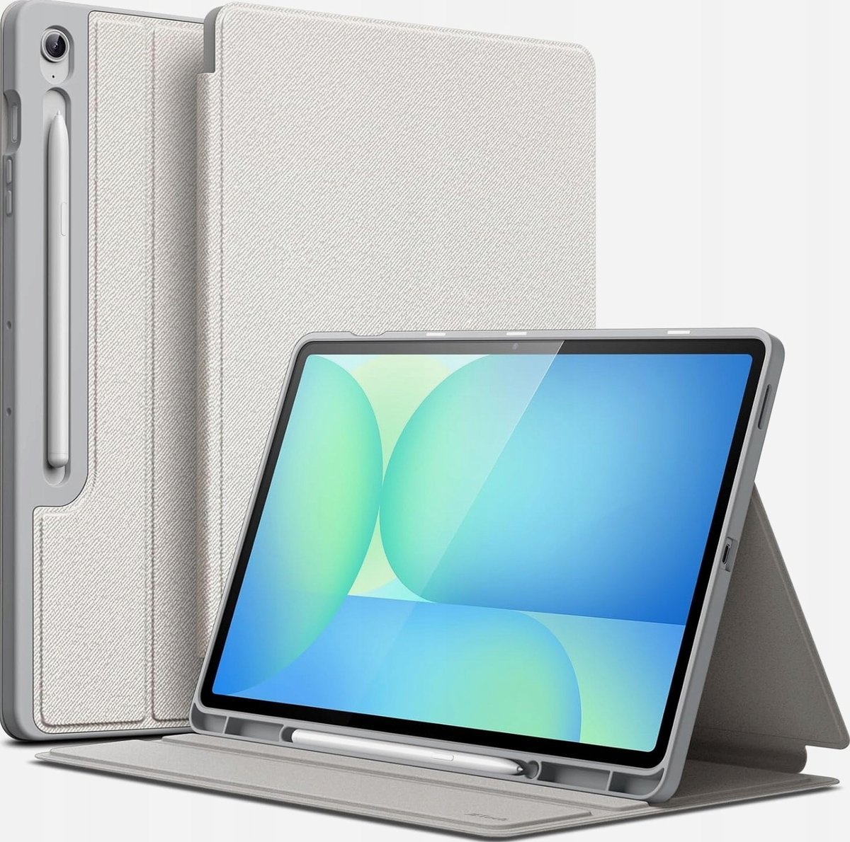 JETech Etui dla Samsung Galaxy Tab S10 FE Plus/S10 FE+ 13,1 Cala z S Pen Uchwyt, Szczupły Folio Podstawkę Ochronna Tabletu Osłona, Wielo-Kąt Oglądan..