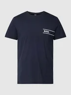 Piżamy męskie - T-shirt z detalem z logo - miniaturka - grafika 1