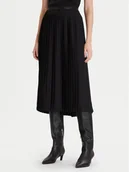 Spódnice - Calvin Klein Spódnica plisowana LV044D632G Czarny Regular Fit - miniaturka - grafika 1
