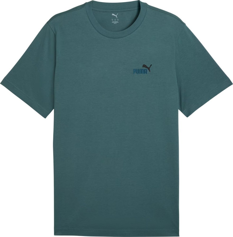 Puma Koszulka męska Puma Ess 2 Color Small No. 1 Logo Tee zielona 684717 90 XL