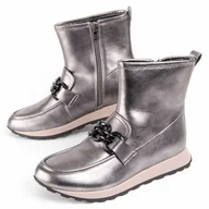 Botki damskie - Montevita Buty Calig Szary - miniaturka - grafika 1